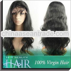Ample supply and prompt delivery full thin skin cap human hair lace wigs