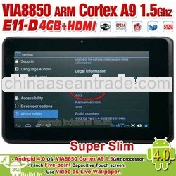 Android 4.0 capacitive screen VIA8850 E11-D