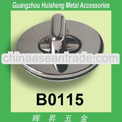 B0115 metal turn lock for bag accessories