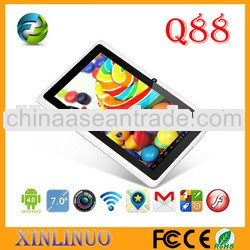 Best selling android 7 inch tablet Q88