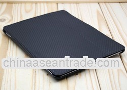 Black carbon fiber case for iPad 3 Newest case for iPad carbon fiber case