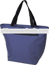 Blue cooler tote bag with handle