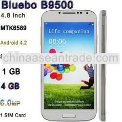 Bluebo B9500 with 4.8" MTK6589 Quad Core Android 4.2 800*480p 4GB ROM 1GB RAM 6.0MP Camera Orig