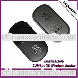 Brand New Original HSDPA 7.2Mbps HUAWEI E585 3G WiFi Router and Made in China 3G Mobile WiFi Hotspot