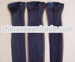 Clip in hair extensions human hair, Real remy Indian human hair