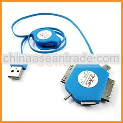 Colored Flexible USB Extension Cable Adapter For Mobile Phone Charger Types (OEM Manufacturer)