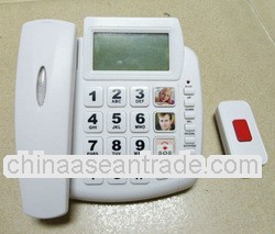 Corded SOS phone with caller id LIGHT INDICATER