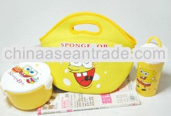Cute Insulated Neoprene Kids Cooler Lunch Bag