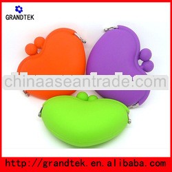 Cute Mini Sweet Love-heart Pochi Silicone Keychain Coin Purse