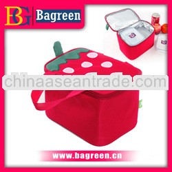Cute Red Polyester Lunch Bag For Child