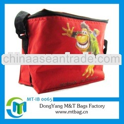 Cute monckey insulated hiking cooler bag