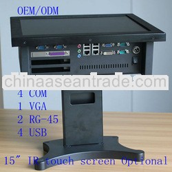 D525 processing 15" all in one computer with 3 PCI slot