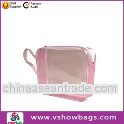 Design leather pvc slider ziplock bag multifunctions storage bag in hand