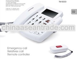 Direct domestic call sos telephone, Caller ID standard phone