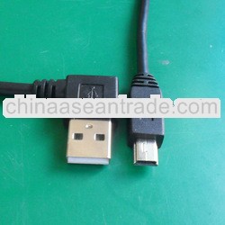 Double Shielding Mini USB Cable to USB A Male