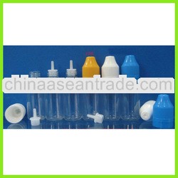 E-Cigarette long thin tip 10ml plastic dropper bottles