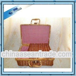 Eco-friendly Rattan and Fern weaving small Picnic Basket
