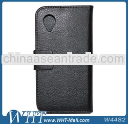 Excellent Quality Litchi Pattern Flip Leather Case Cover for LG Nexus 5 E980,for Nexus 5 E980 Case L