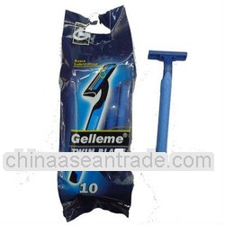 Factory sale razor Rubber Handle Disposable Shaving Razor