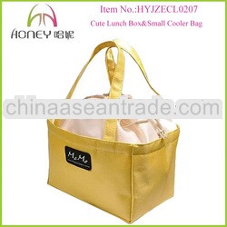 Fashion Cute Food Container Canvas Lunch Box With Drawstring Closure