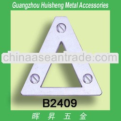 Fashion style bag accessories Triangle metal buckle for handbag metal buckle