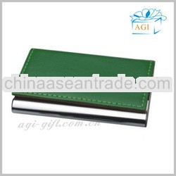 Fashionable leather business name card case namecard holder