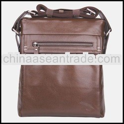 Fashionable men's genuine leather container bag
