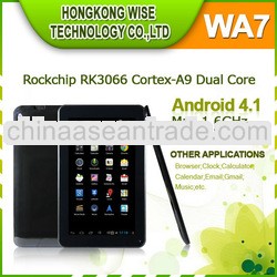 Free shipping WA7 Rockchip RK3066 Cortex-A9 Dual Core Tablet pc