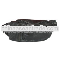 Genuine Leather Patchwork Waist Bag