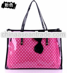 Glasses style two piece one set big holder shoulder hand bag beach tote bag