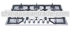 Good quality iron grills LPG 5 burners , gas hob