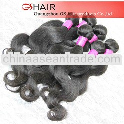 Guangzhou fashion without tangling long lasting natural color hair wholesale brazilian human hair
