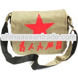 HOT retro Chinese Army canvas bag