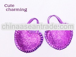 Heart Shape Cute Charming Purple Cosmetic Bag