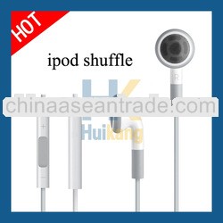 High Quality Earphone&Heandphone With Volume Control For Ipod With Remote From Earbud Holder.