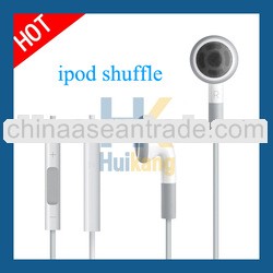 High Quality Hook Earphones &Headphone For Ipod With Remote From Earbud Holder.