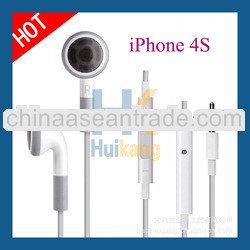 High Quality Newest Earphone&Headphone Mono Jack With Mic and Remote For iPhone 4S From Earbud H
