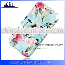 High-fashion flower phone case for samsung galaxy S4 SIV I9500