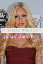 High quality cheap price 22" #613 spring wave 100% virgin human hair cheap brazilian lace front