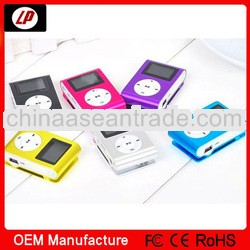 High repution fashion professional with fm radio mp3 player with mp3 player also support micro sd/tf