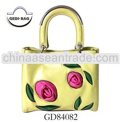 Hign Quality Flower Printed PU Bag Colorful Design Woman Handbag Bolso Shoulder Bag