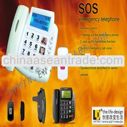 Hot!!! 2014 Cheapest china telephones for emergency, big button design for elder