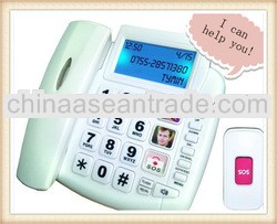 Hot!!! 2014 hot sale sos telephones, corded LCD phones, smart phone emergency call
