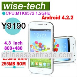 Hot!!! 4.3" Capacitive touch screen Y9190 unlock android smartphone