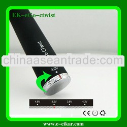 Hot Selling 6 months Warranty 650/900/1100/1300mah variable voltage ego twist Battery
