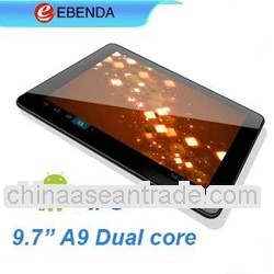 Hot selling C97 Zenithink Amlogic dual core dual camera tablet pc android 4.0