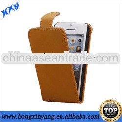 Hot selling flip leather case for iphone 5c