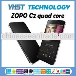 In Stock 5'' FHD Screen ZOPO C2 quad core mobile phone Android 4.2 1G/4G 13.0M Camera 1980*1
