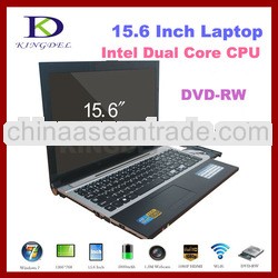 KINGDEL 15 inch notebook with Intel Atom D2500 Dual Core 1.86Ghz, 2GB/160GB,DVD-RW,WIFI, Webcam, Blu