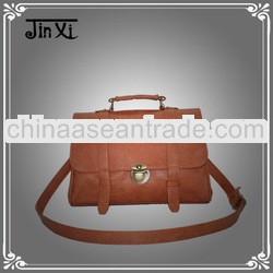 Latest stylish high end pu leather large satchel bag